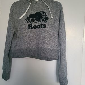 Roots cropped sweatshirt hoodie